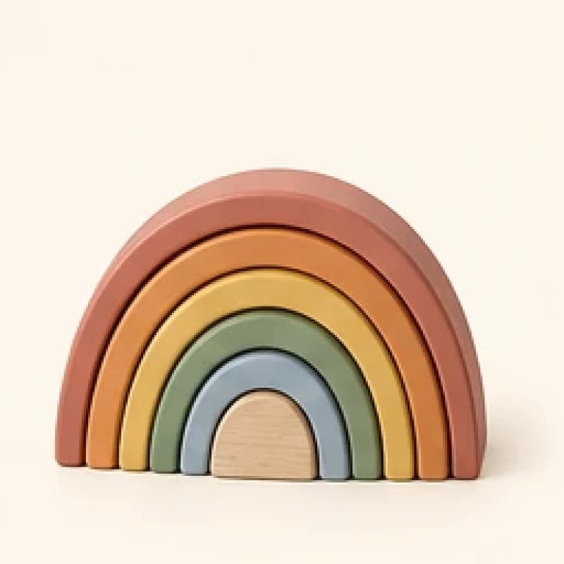 Rainbow Wooden Stacker