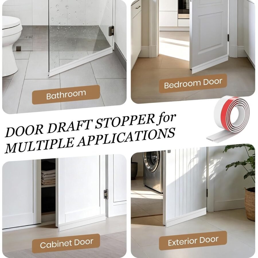 Keep the Cold Out & Comfort In – Seal Every Gap with Our 4-Pack Door Draft Stoppers!