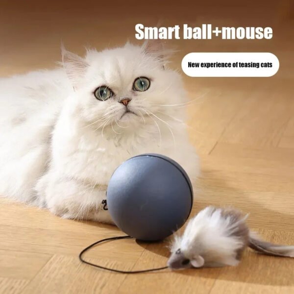 Smart Interactive Cat Ball Toy – Automatic Moving & Rolling Pet Toy for Cats and Small Dogs